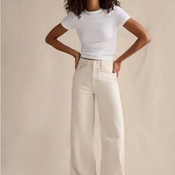 Banana Republic Denim - Banana Republic Straight Fit White
Trouser style Jeans Size 4 Minimalist